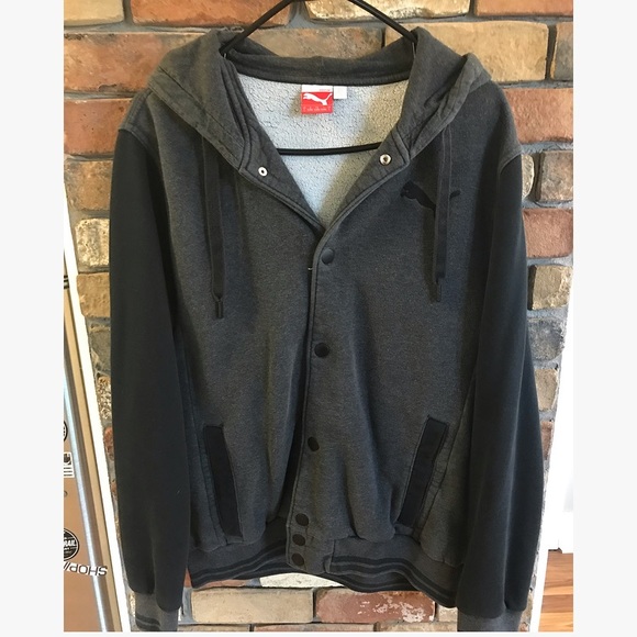 Puma Other - Puma Sweatshirt Snap Up Jacket Size Large